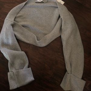 Zara arm warmer grey sweater